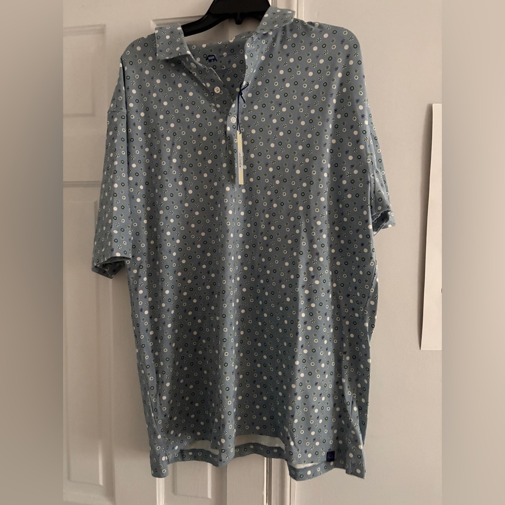 Men's Blue Patterned Shirt